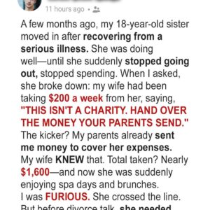 I Discovered My Wife Accepted Rent from My Younger Sister Without Telling Me