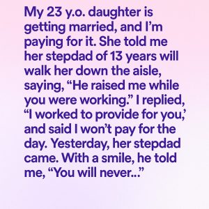I Refused to Pay for My Daughter’s Wedding After Her Surprising Decision  Posted onOctober 5, 2025 Byauthor authorNo Commentson I Refused to Pay for My Daughter’s Wedding After Her Surprising Decision