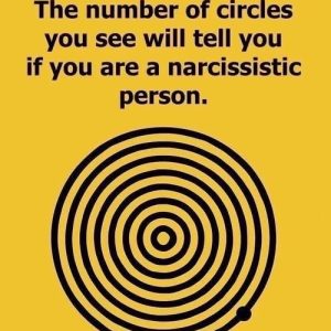 Are you a narcissist? The number of circles you see could reveal it.