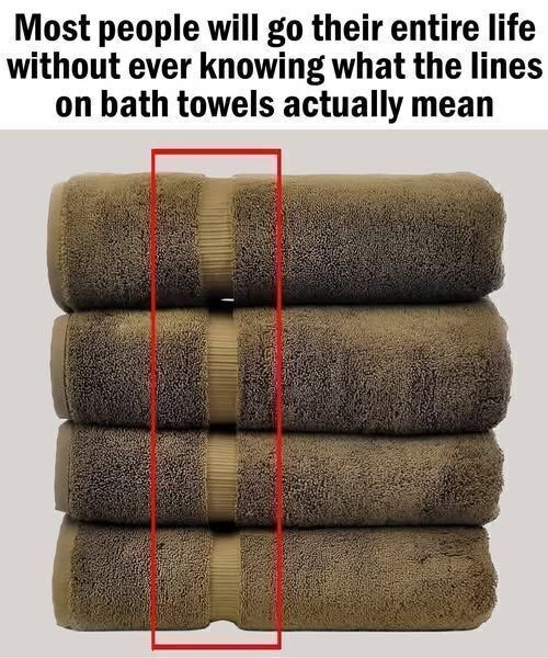 Here’s the Surprising Truth Behind the Lines on Your Bath Towels